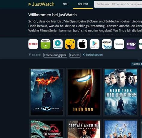 JustWatch – Die Streaming Suchmaschine für Filme。